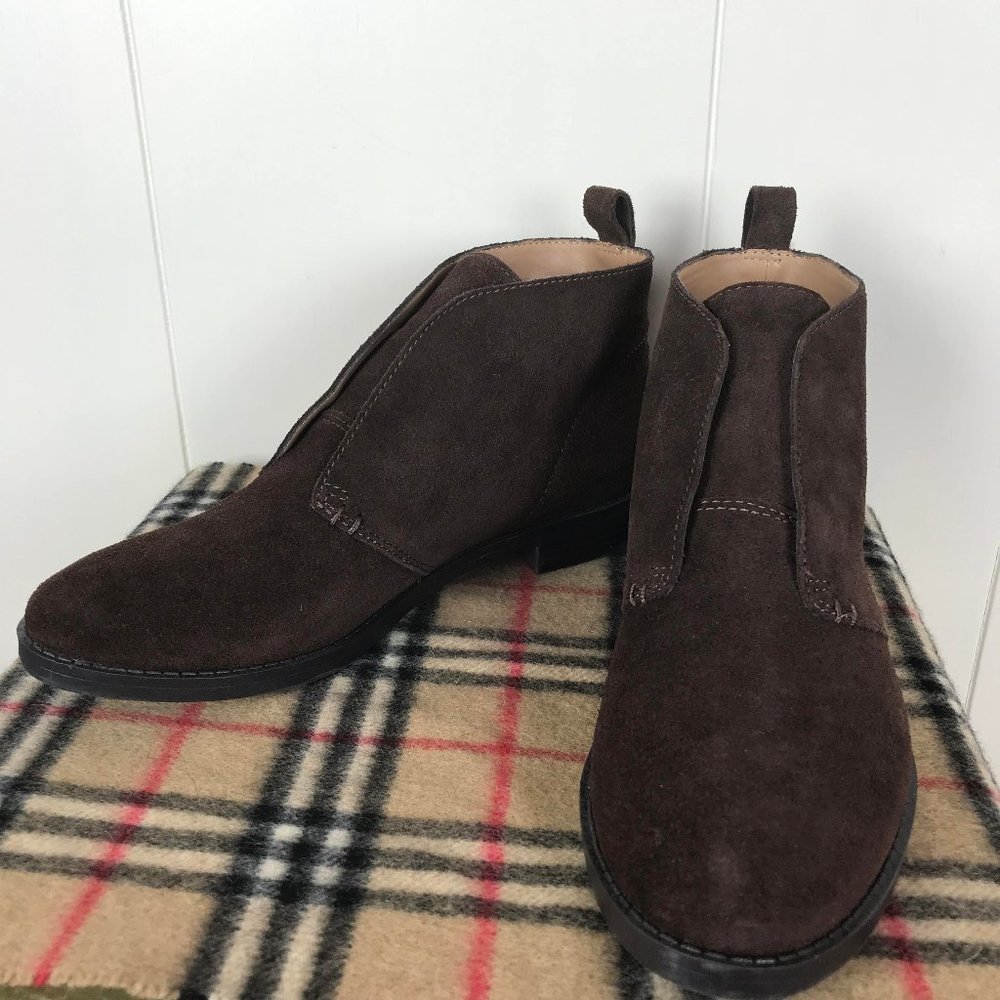 Franco Sarto Isolde Suede Slip-On Boots Size 8